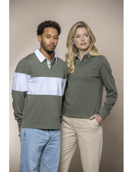 Clyde - Felpa polo da rugby unisex
