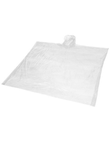 Poncho impermeabile monouso in materiale riciclato certificato GRS con custodia Mayan
