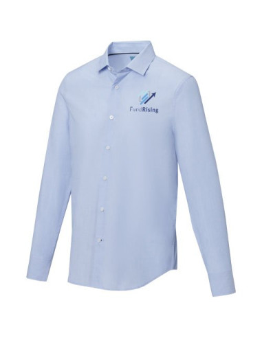 Camicia a maniche lunghe da uomo in tessuto...