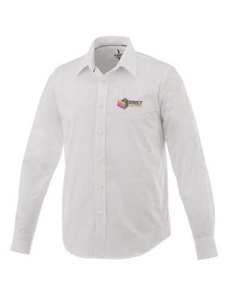 Camicia Hamell a manica lunga da uomo in tessuto stretch