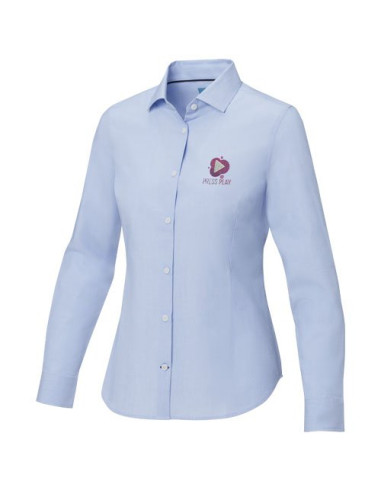Camicia a maniche lunghe da donna in tessuto...