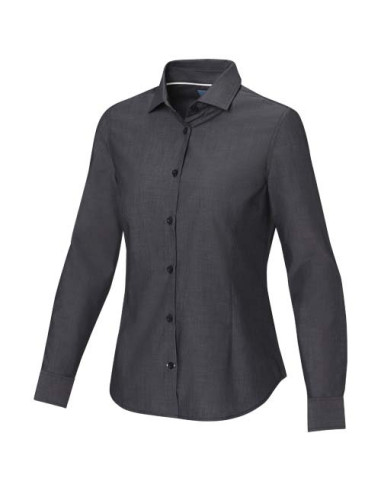 Camicia a maniche lunghe da donna in tessuto...