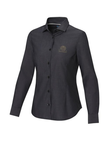 Camicia a maniche lunghe da donna in tessuto...