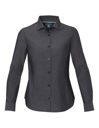 Camicia a maniche lunghe da donna in tessuto...