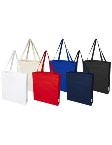 Tote bag a soffietto in cotone riciclato...