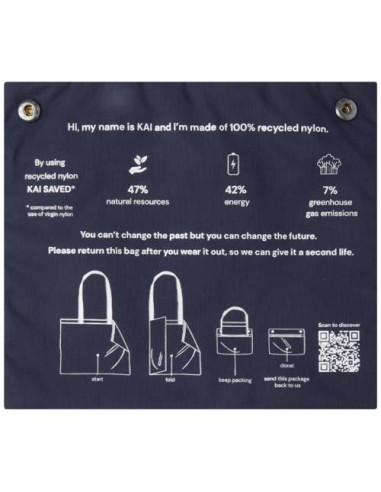 Tote bag circolare in materiale riciclato...