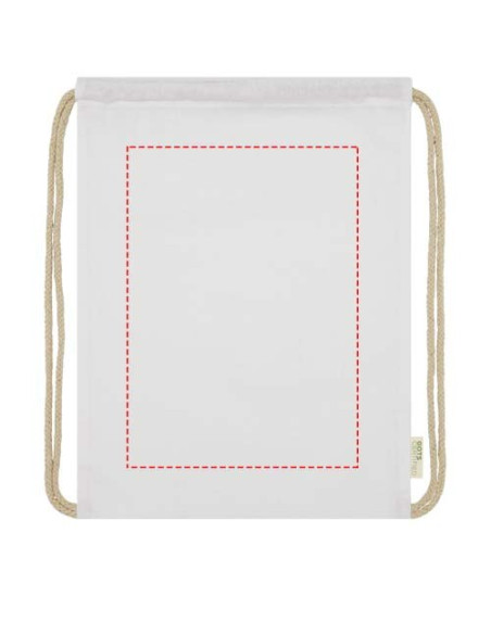 Zaino in cotone biologico 100 g/m² con cordoncino Orissa - 5L