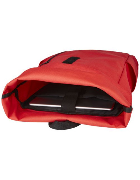 Zaino con chiusura arrotolabile per portatile da 15,6" in PET riciclato certificato GRS Byron 18L