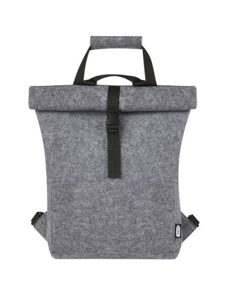 Borsa per bicicletta con chiusura arrotolabile in feltro riciclato GRS Felta - 13L