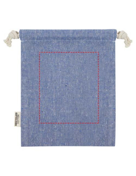 Sacchetto per confezione regalo piccolo in cotone riciclato 150 g/m² certificato GRS Pheebs - 0,5L