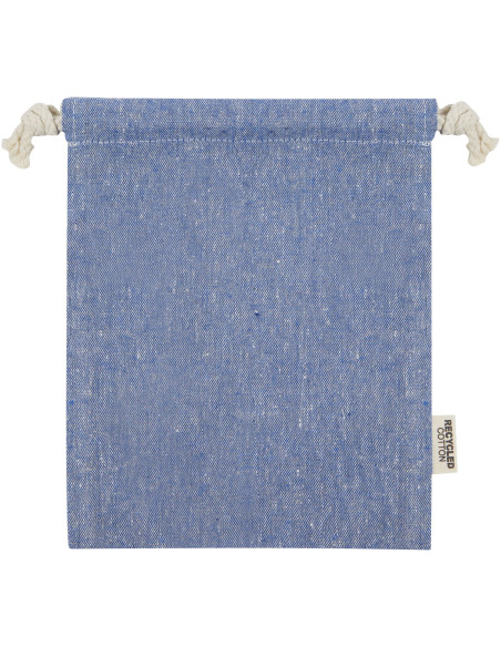 Sacchetto per confezione regalo piccolo in cotone riciclato 150 g/m² certificato GRS Pheebs - 0,5L