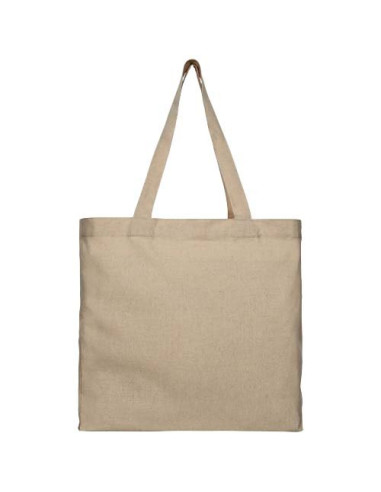 Tote bag con fondo ampio in tessuto riciclato...