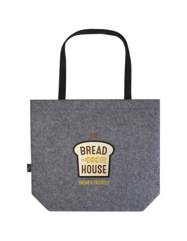 Tote bag a soffietto in feltro riciclato...