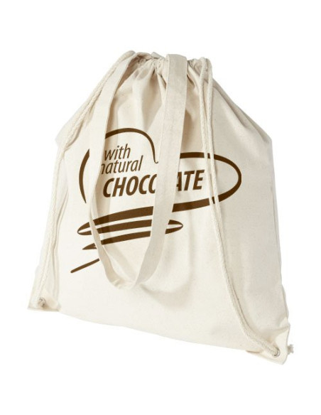 Zaino con cordoncino Eliza in cotone da 240 g/m² - 6L