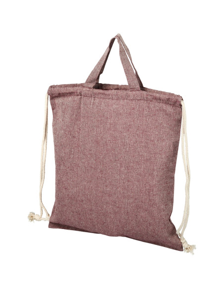 Zaino con cordoncino Pheebs in tessuto riciclato, 150 g/m² - 6L