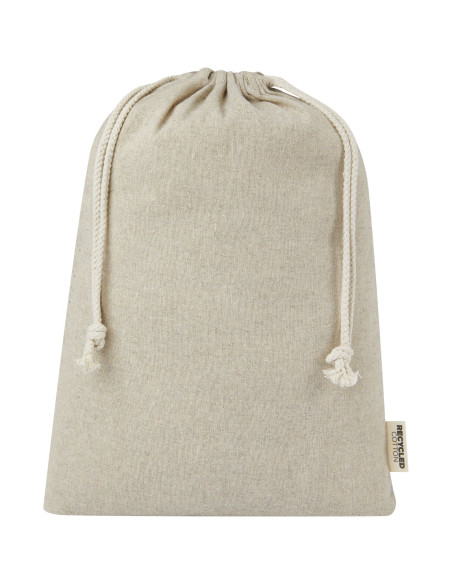 Sacchetto per confezione regalo grande in cotone riciclato 150 g/m² certificato GRS Pheebs - 4L