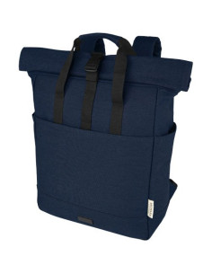 Zaino rolltop per portatile da 15" in canvas riciclato...