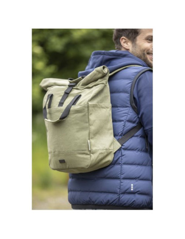 Zaino rolltop per portatile da 15" in canvas...