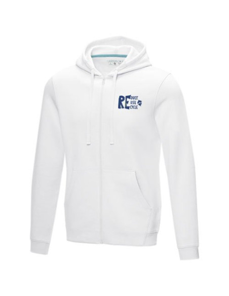 Felpa Ruby da uomo con cappuccio e full zip in tessuto organico riciclato