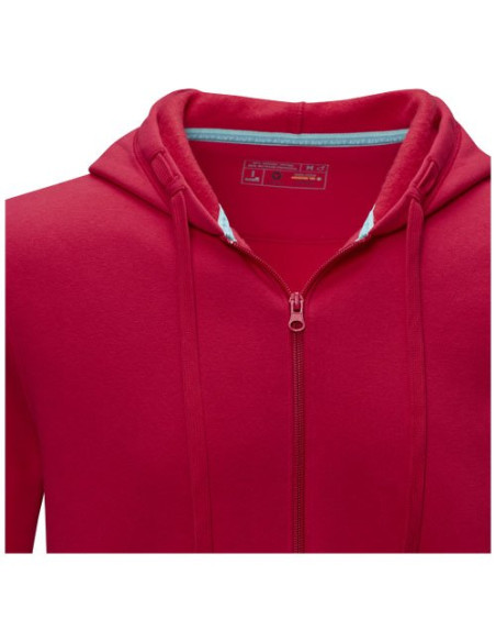 Felpa Ruby da uomo con cappuccio e full zip in tessuto organico riciclato