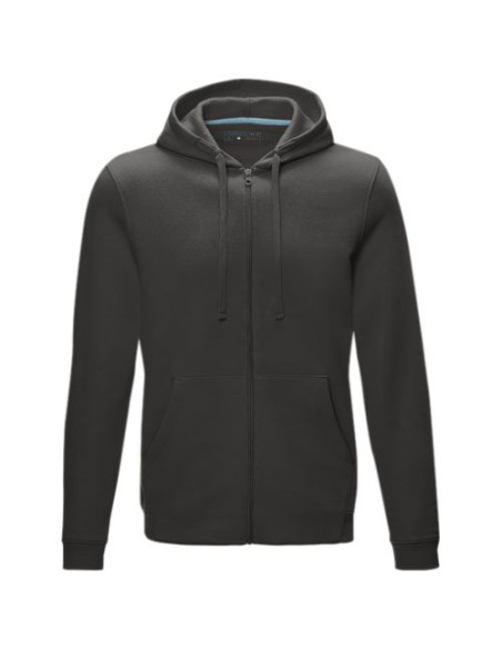 Felpa Ruby da uomo con cappuccio e full zip in tessuto organico riciclato