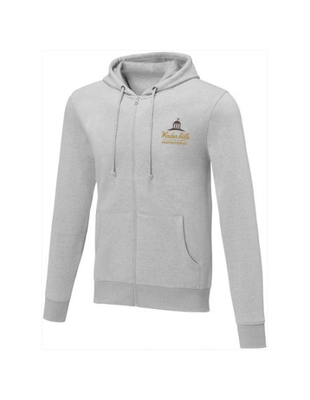 Felpa Theron con cappuccio full zip da uomo