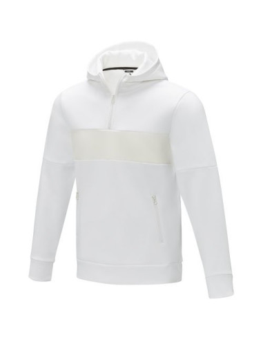 Felpa anorak con cappuccio da uomo a mezza zip...