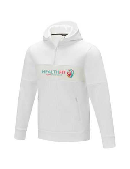 Felpa anorak con cappuccio da uomo a mezza zip Sayan
