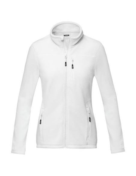 Giacca da donna in pile con zip integrale in materiale riciclato certificato GRS Amber