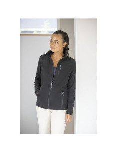 Giacca da donna in pile con zip integrale in materiale...