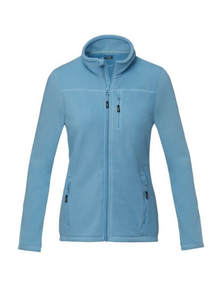 Giacca da donna in pile con zip integrale in materiale riciclato certificato GRS Amber