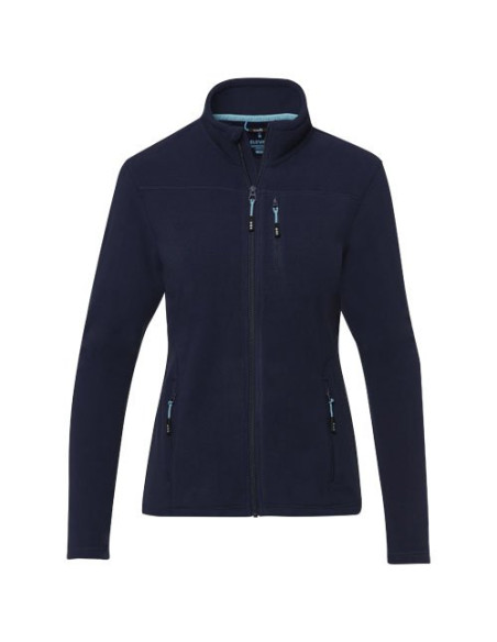 Giacca da donna in pile con zip integrale in materiale riciclato certificato GRS Amber