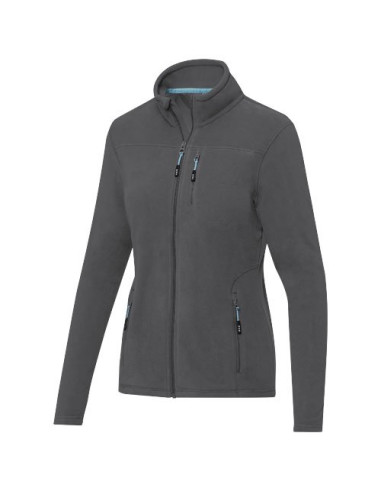 Giacca da donna in pile con zip integrale in...