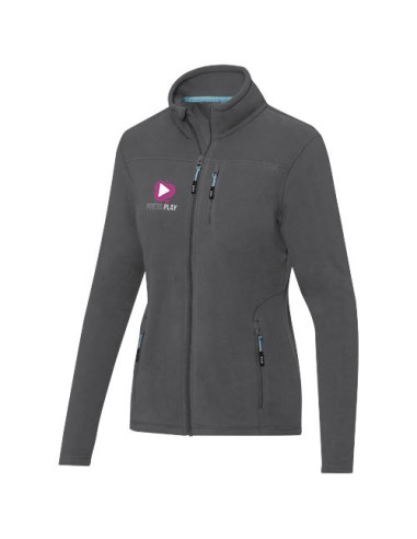 Giacca da donna in pile con zip integrale in...