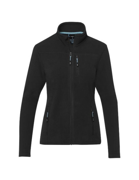 Giacca da donna in pile con zip integrale in materiale riciclato certificato GRS Amber