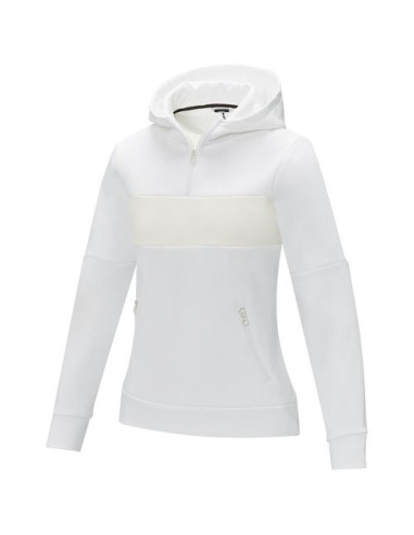Felpa anorak con cappuccio da donna a mezza zip...