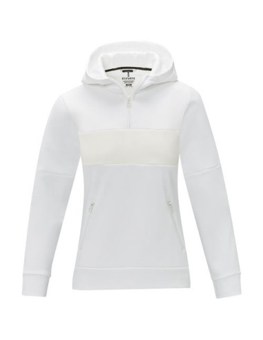 Felpa anorak con cappuccio da donna a mezza zip...