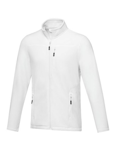 Giacca da uomo in pile con zip integrale in materiale riciclato certificato GRS Amber