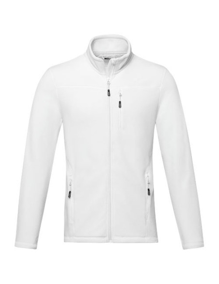 Giacca da uomo in pile con zip integrale in materiale riciclato certificato GRS Amber