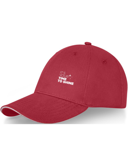 Cappellino Darton a 6 pannelli con visiera a sandwich
