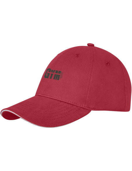 Cappellino Darton a 6 pannelli con visiera a sandwich