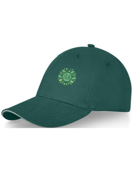 Cappellino Darton a 6 pannelli con visiera a sandwich