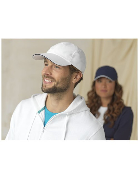 Cappellino cool-fit sandwich a 6 pannelli in materiale riciclato certificato GRS Morion
