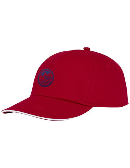 Cappellino con visiera sandwich Styx a 5 pannelli