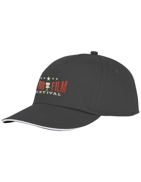 Cappellino con visiera sandwich Styx a 5 pannelli