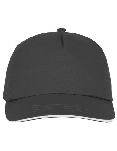 Cappellino con visiera sandwich Styx a 5 pannelli