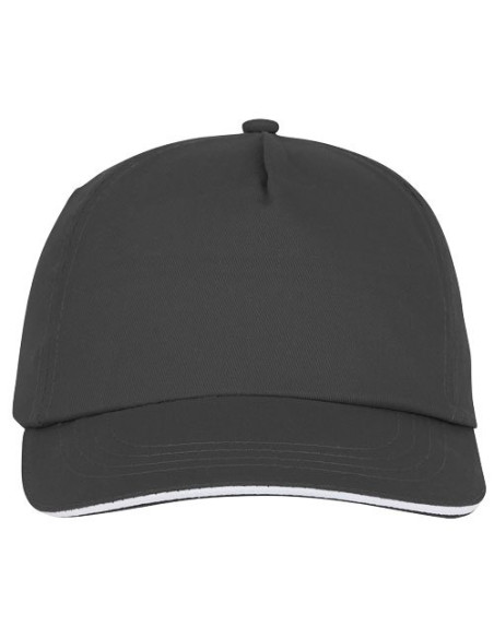 Cappellino con visiera sandwich Styx a 5 pannelli
