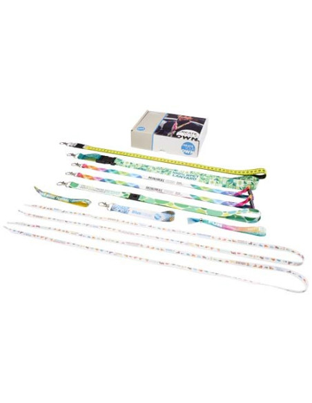 Confezione con cordini assortiti con stampa a sublimazione