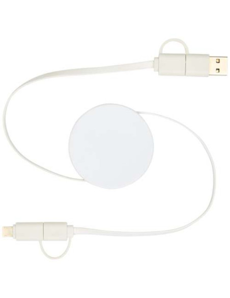 Cavo 5-in-1 in plastica riciclata retrattile da 90 cm per la sincronizzazione dei dati e la ricarica rapida da 40 W Citala