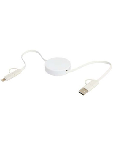 Cavo 5-in-1 in plastica riciclata retrattile da...